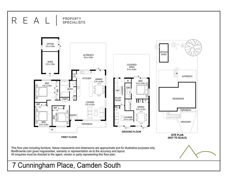 Floorplan of Homely house listing, 7 Cunningham Place, Camden South NSW 2570