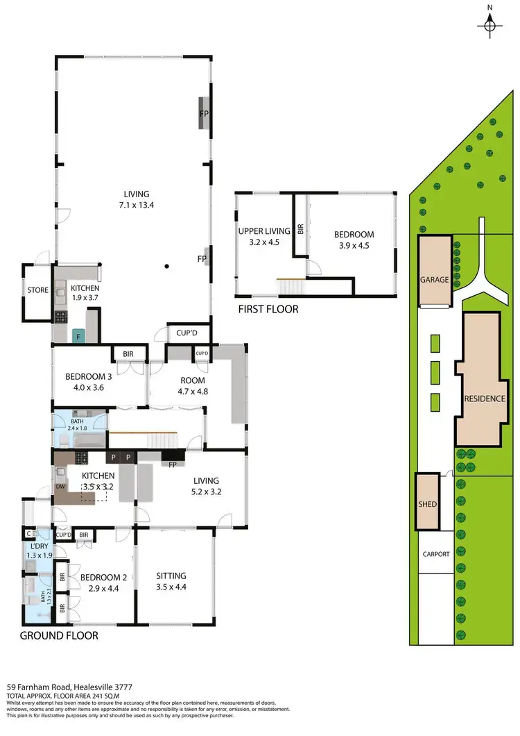 Floorplan of Homely house listing, 59 Farnham Road, Healesville VIC 3777