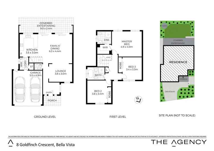 Floorplan of Homely house listing, 8 Goldfinch Crescent, Bella Vista NSW 2153