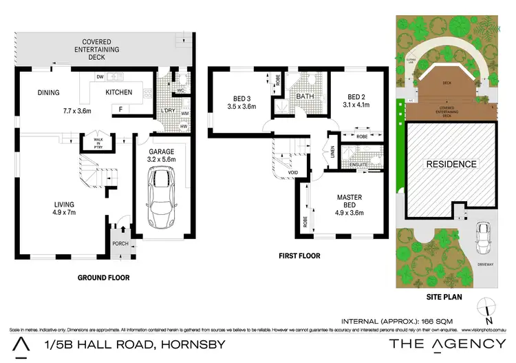 Floorplan of Homely semi-detached listing, 1/5B Hall Road, Hornsby NSW 2077