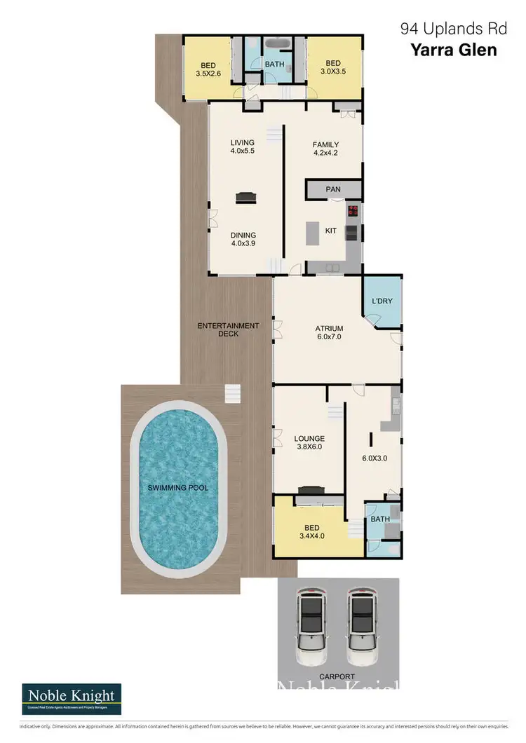 Floorplan of Homely house listing, 94 Uplands Road, Yarra Glen VIC 3775