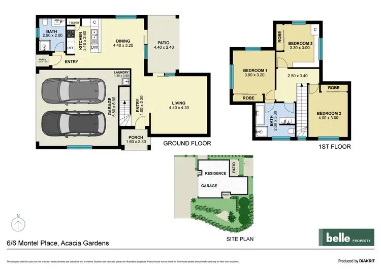 Floorplan of Homely townhouse listing, 6/6 Montel Place, Acacia Gardens NSW 2763