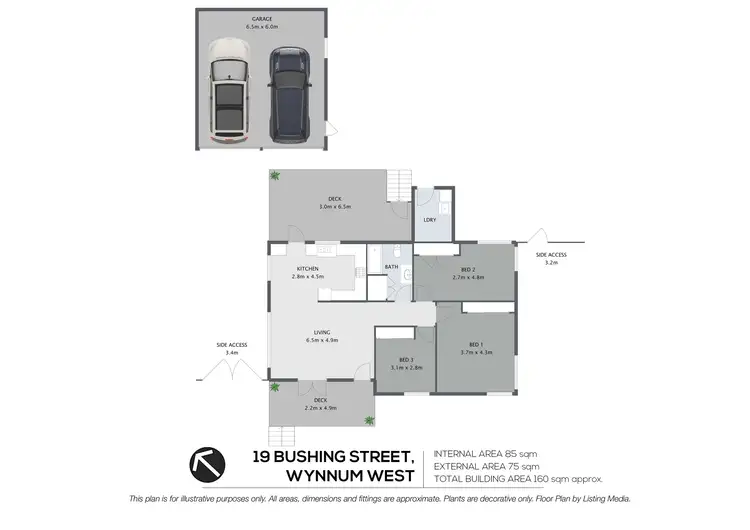 Floorplan of Homely house listing, 19 Bushing Street, Wynnum West QLD 4178