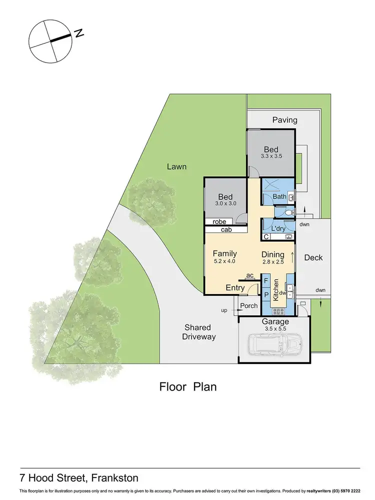 Floorplan of Homely house listing, 7 Hood Street, Frankston VIC 3199