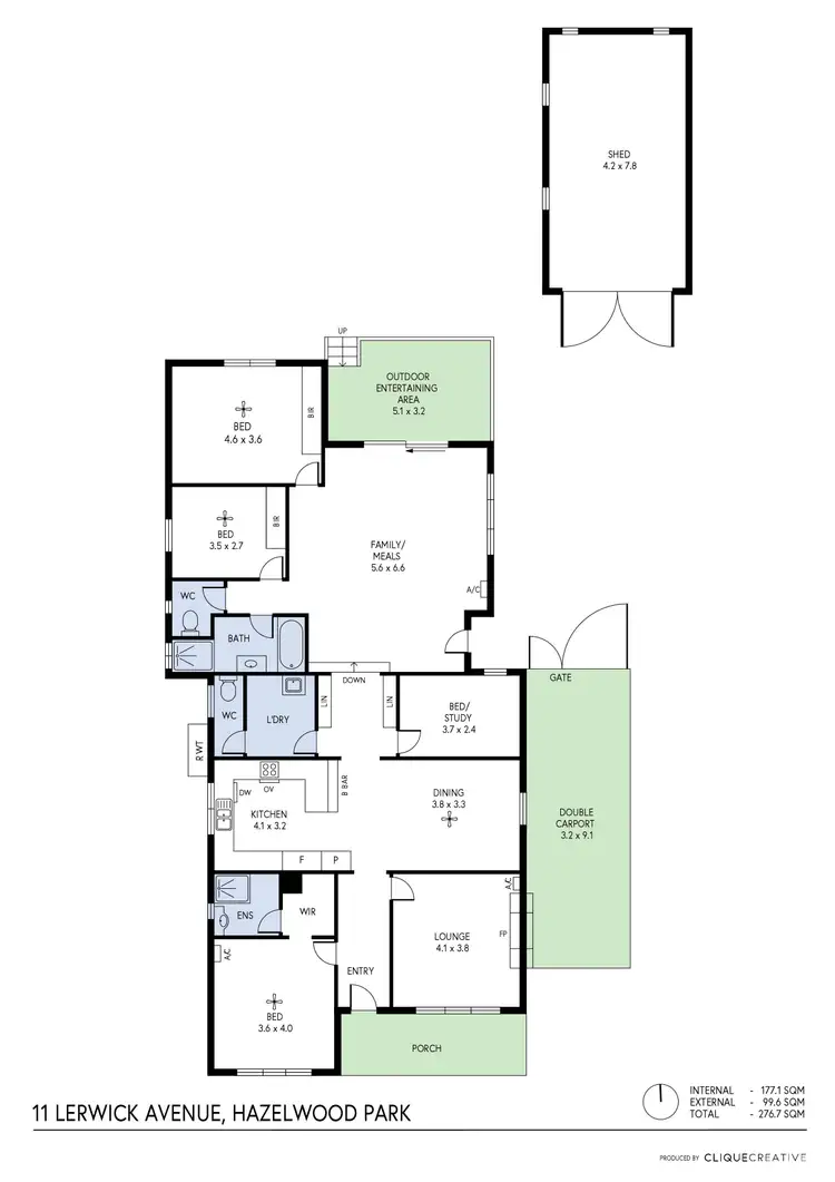 Floorplan of Homely house listing, 11 Lerwick Avenue, Hazelwood Park SA 5066