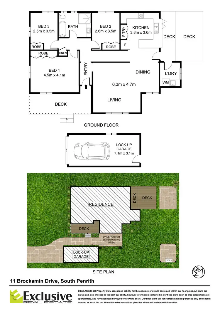 Floorplan of Homely house listing, 11 Brockamin Drive, South Penrith NSW 2750