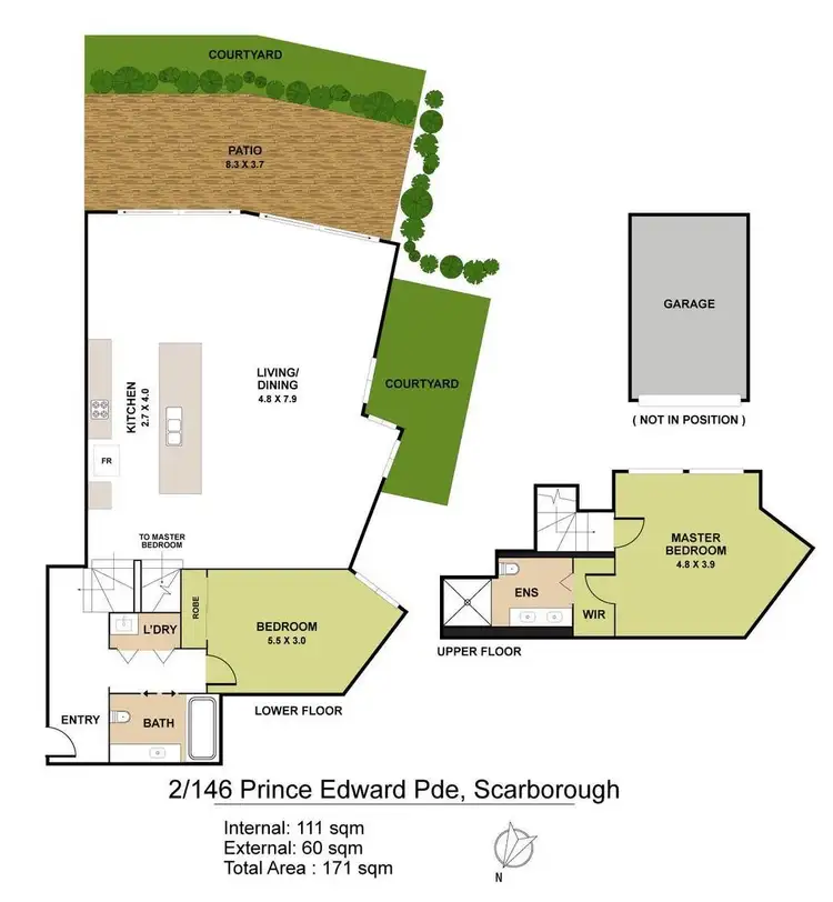 Floorplan of Homely unit listing, 2/146 Prince Edward Parade, Scarborough QLD 4020
