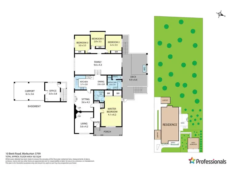 Floorplan of Homely house listing, 10 Brett Road, Warburton VIC 3799