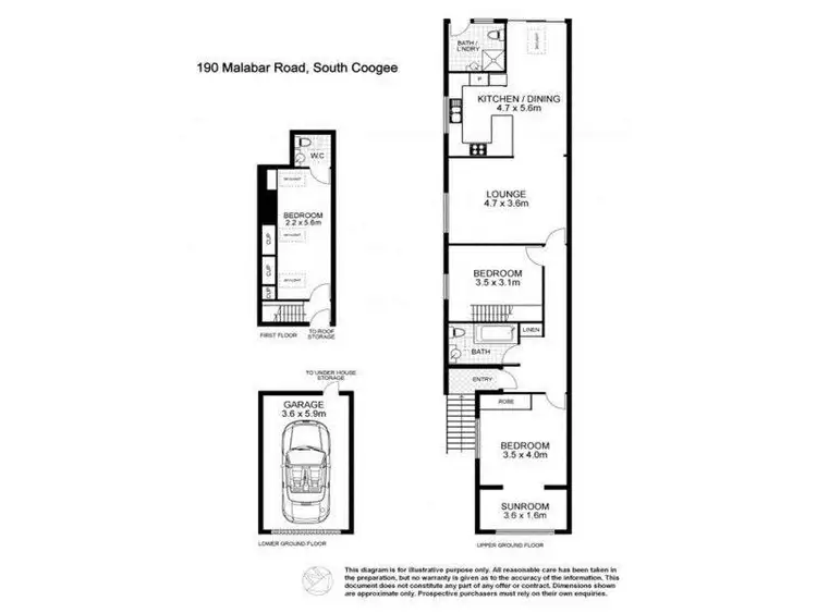 Floorplan of Homely house listing, 190 Malabar Road, South Coogee NSW 2034