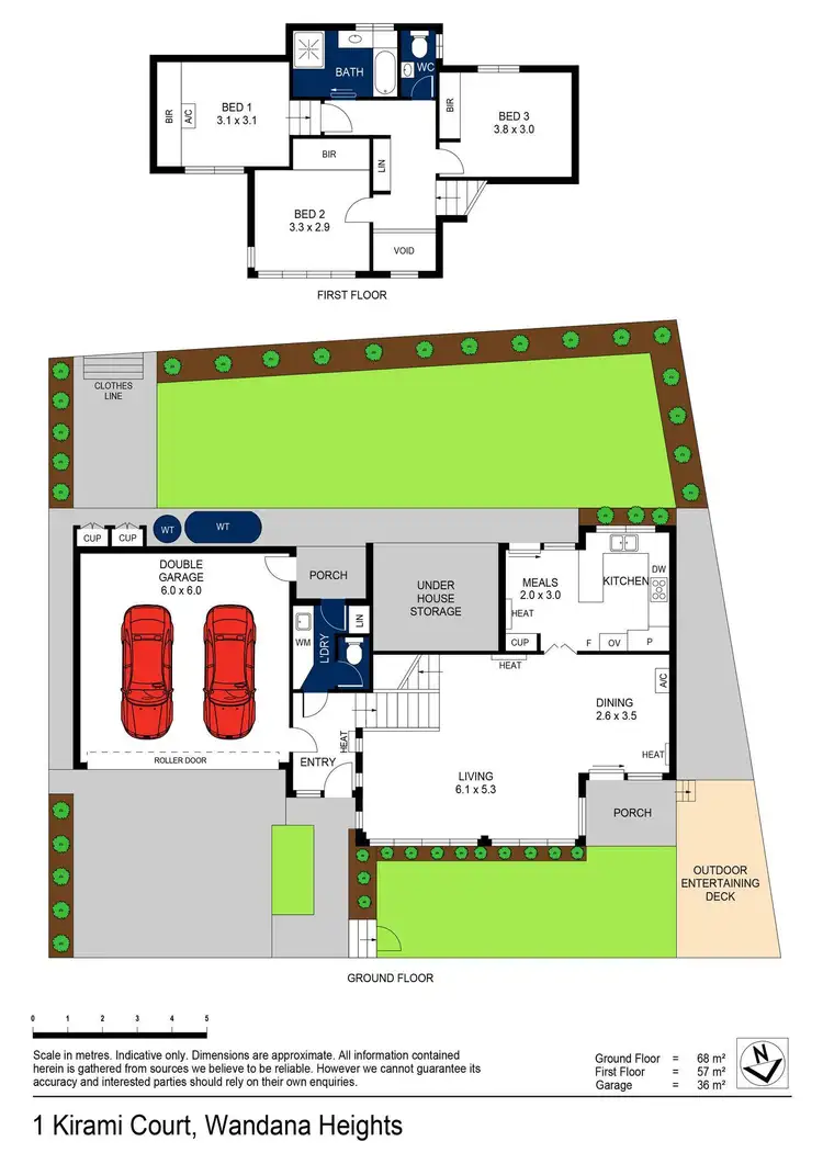 Floorplan of Homely house listing, 1 Kirami Court, Wandana Heights VIC 3216