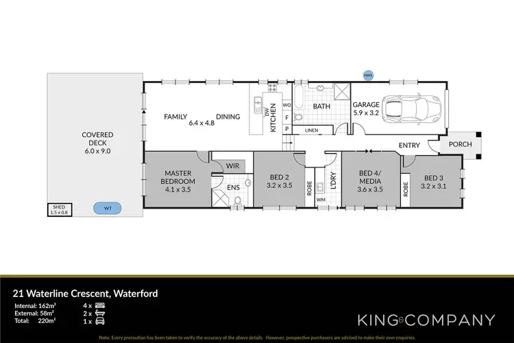 Floorplan of Homely house listing, 21 Waterline Crescent, Waterford QLD 4133
