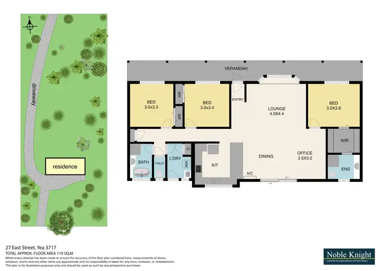 Floorplan of Homely house listing, 27 East Street, Yea VIC 3717