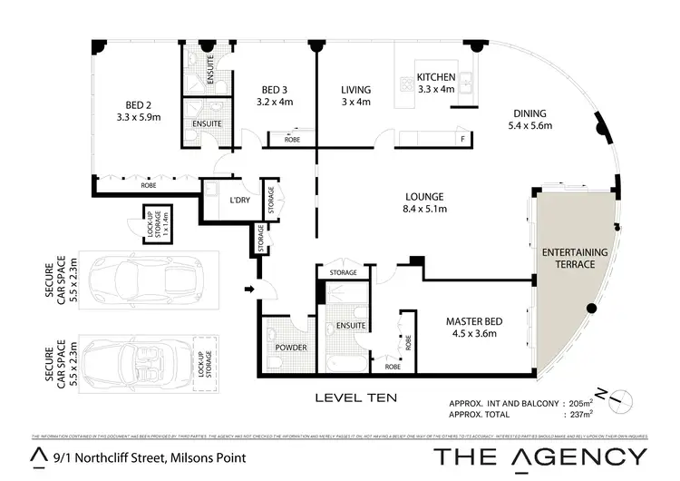 Floorplan of Homely apartment listing, 9/1 Northcliff Street, Milsons Point NSW 2061