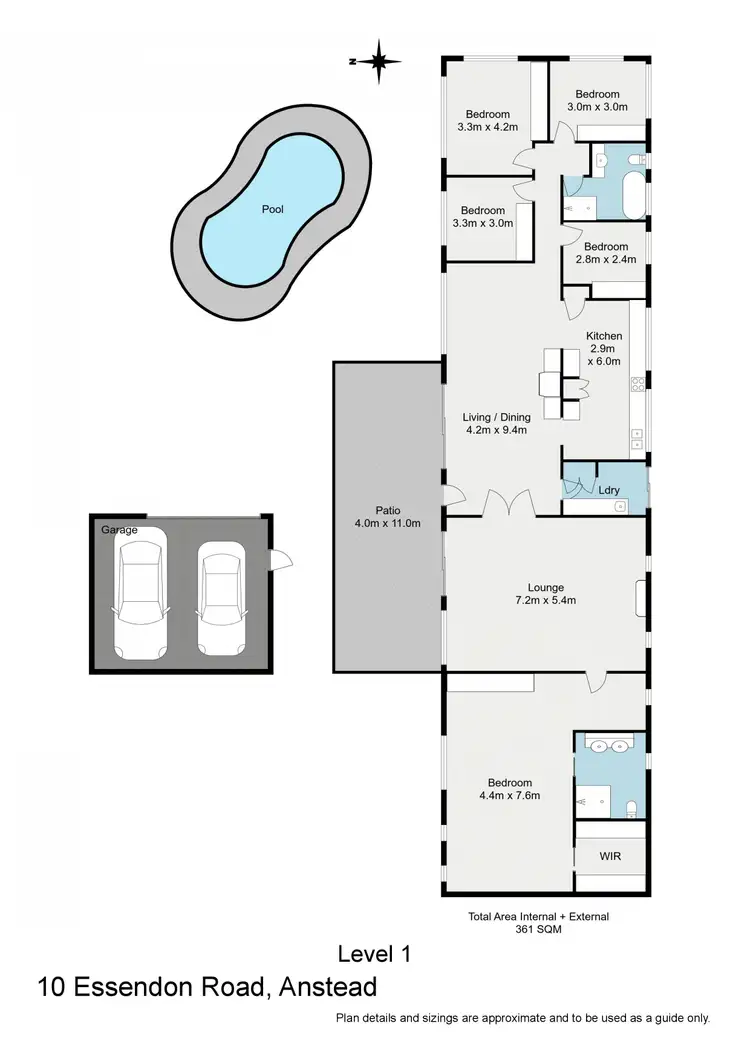 Floorplan of Homely house listing, 10 Essendon Road, Anstead QLD 4070