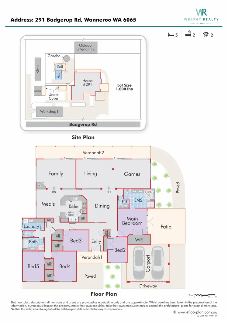 Floorplan of Homely rural property listing, 291 Badgerup Road, Wanneroo WA 6065