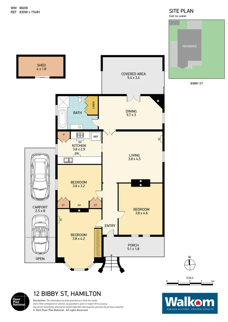 Floorplan of Homely house listing, 12 Bibby Street, Hamilton NSW 2303