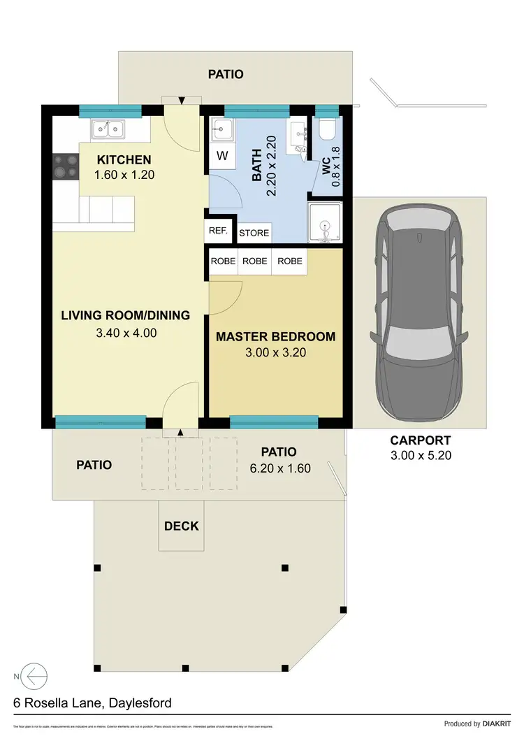 Floorplan of Homely house listing, 6 Rosella Lane, Daylesford VIC 3460