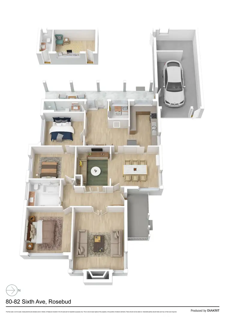Floorplan of Homely house listing, 80-82 Sixth Avenue, Rosebud VIC 3939