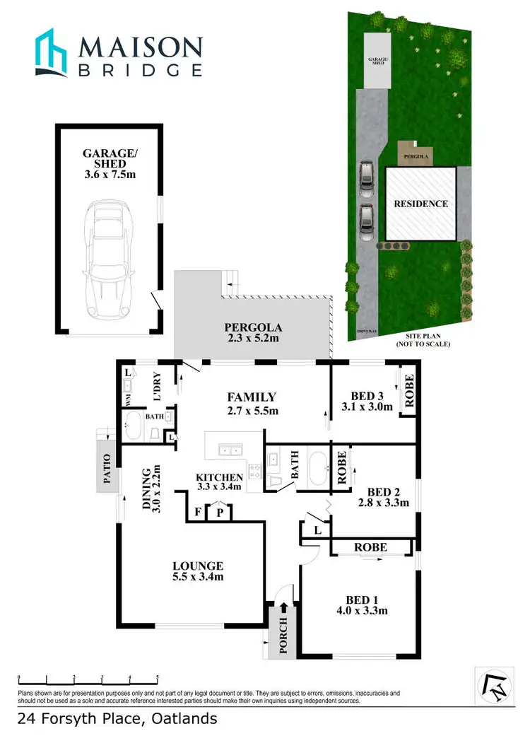 Floorplan of Homely house listing, 24 Forsyth Place, Oatlands NSW 2117