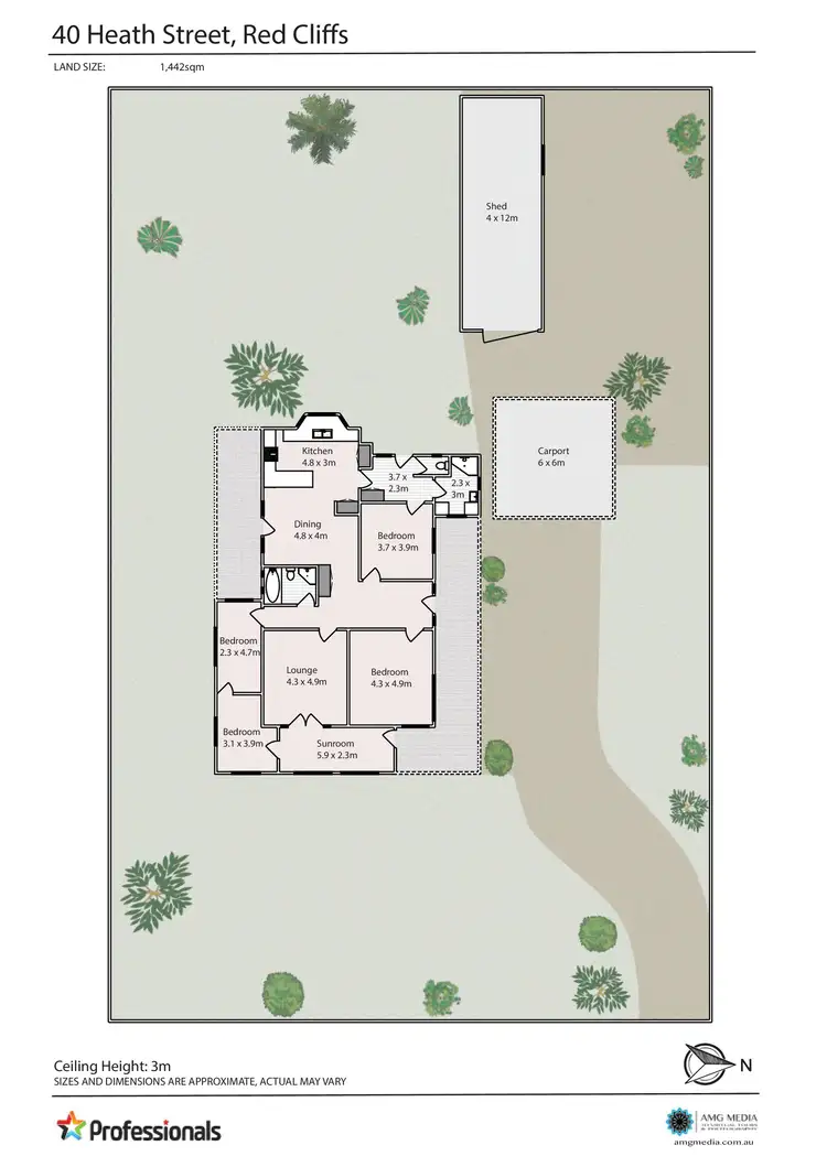 Floorplan of Homely house listing, 40 Heath Street, Red Cliffs VIC 3496