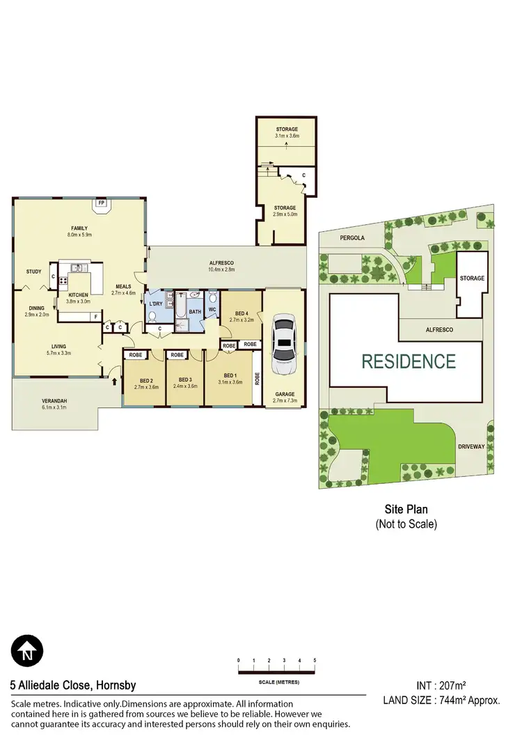 Floorplan of Homely house listing, 5 Alliedale Close, Hornsby NSW 2077