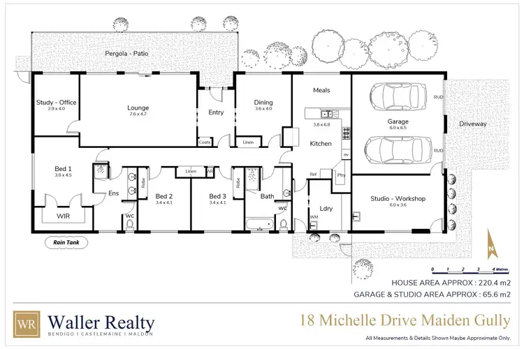 Floorplan of Homely house listing, 18 Michelle Drive, Maiden Gully VIC 3551