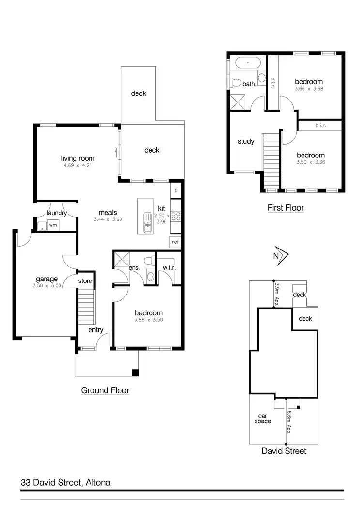 Floorplan of Homely house listing, 33 David Street, Altona VIC 3018