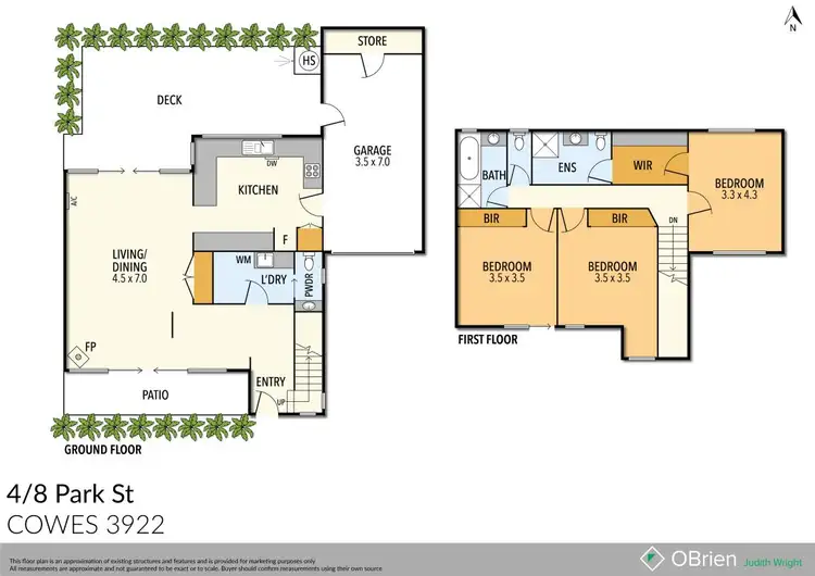 Floorplan of Homely townhouse listing, 4/8 Park Street, Cowes VIC 3922