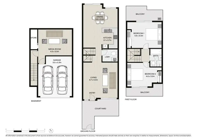 Floorplan of Homely townhouse listing, 12/25 Henry Street, Guildford NSW 2161