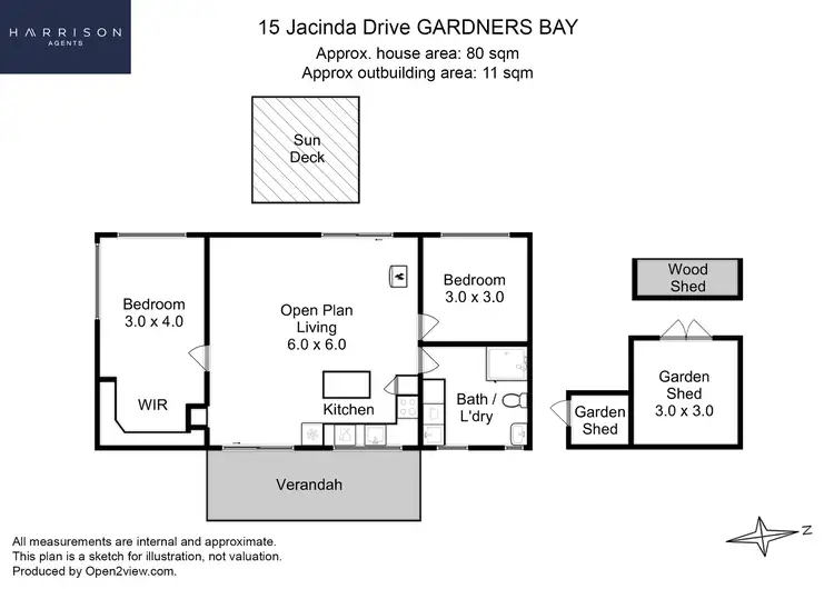 Floorplan of Homely house listing, 15 Jacinda Drive, Gardners Bay TAS 7112