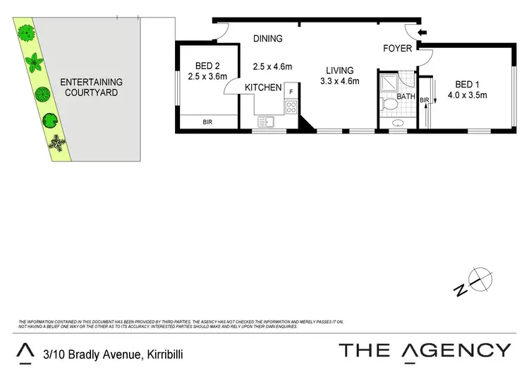 Floorplan of Homely apartment listing, 3/10 Bradly Avenue, Kirribilli NSW 2061