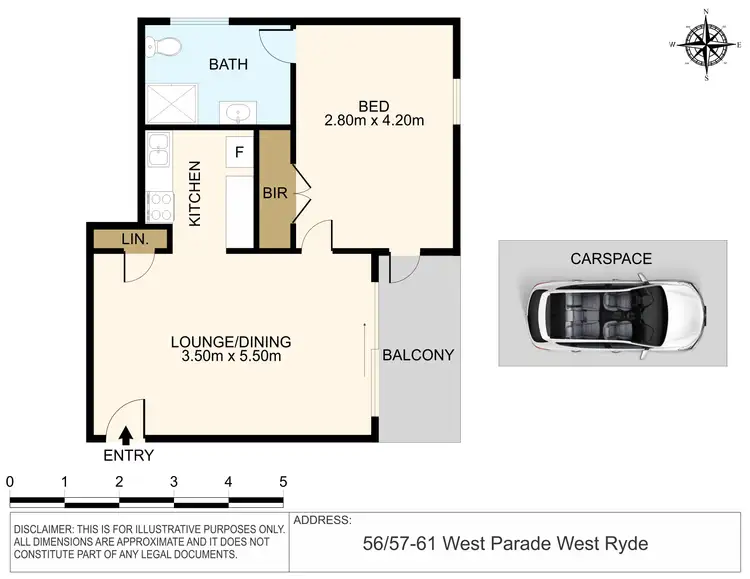 Floorplan of Homely unit listing, 56/57-61 West Parade, West Ryde NSW 2114