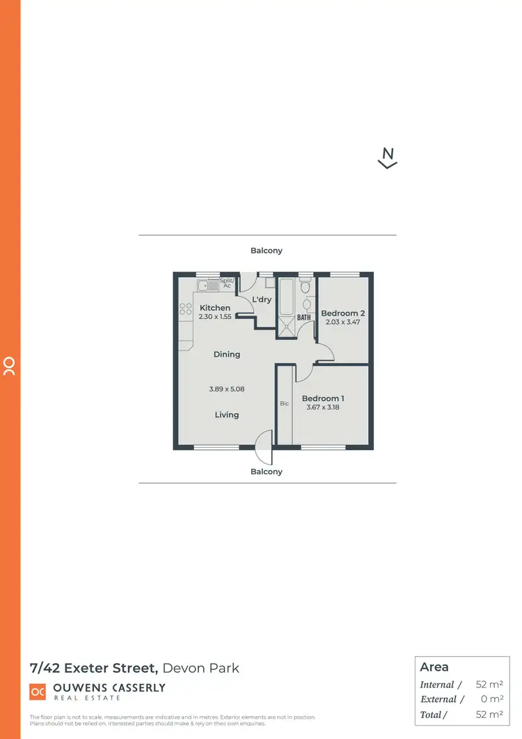 Floorplan of Homely unit listing, 7/42 Exeter Terrace, Devon Park SA 5008