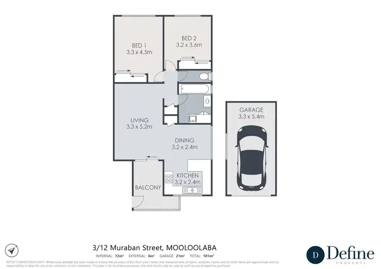 Floorplan of Homely unit listing, 3/12 Muraban Street, Mooloolaba QLD 4557