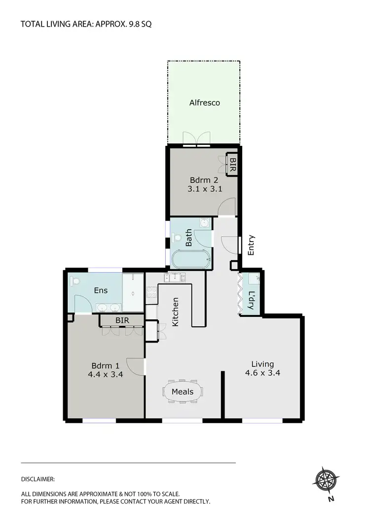 Floorplan of Homely apartment listing, 12/300 Gillies Street, Wendouree VIC 3355