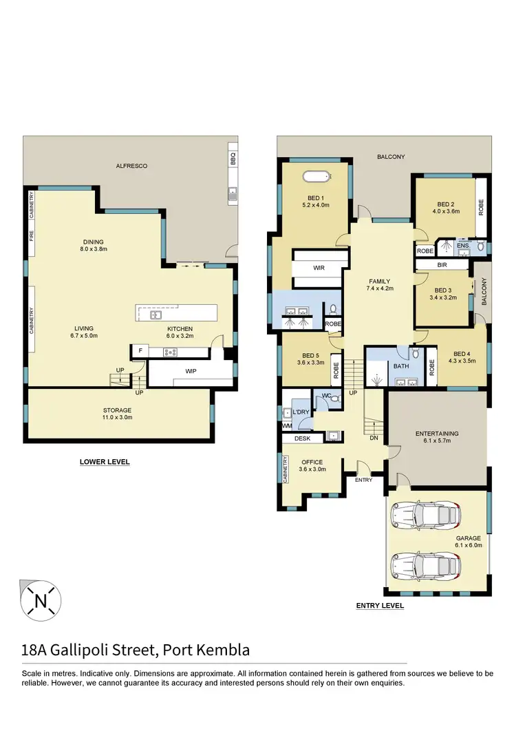 Floorplan of Homely house listing, 18a Gallipoli Street, Port Kembla NSW 2505