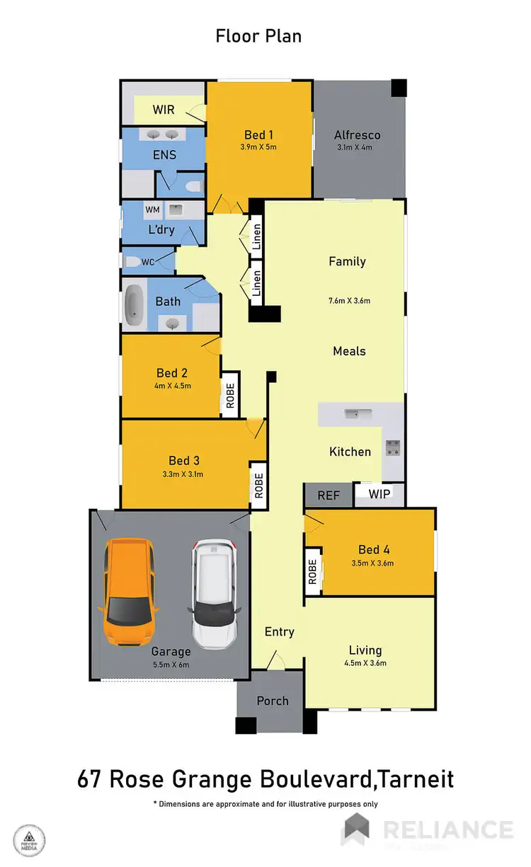 Floorplan of Homely house listing, 67 Rose Grange Boulevard, Tarneit VIC 3029