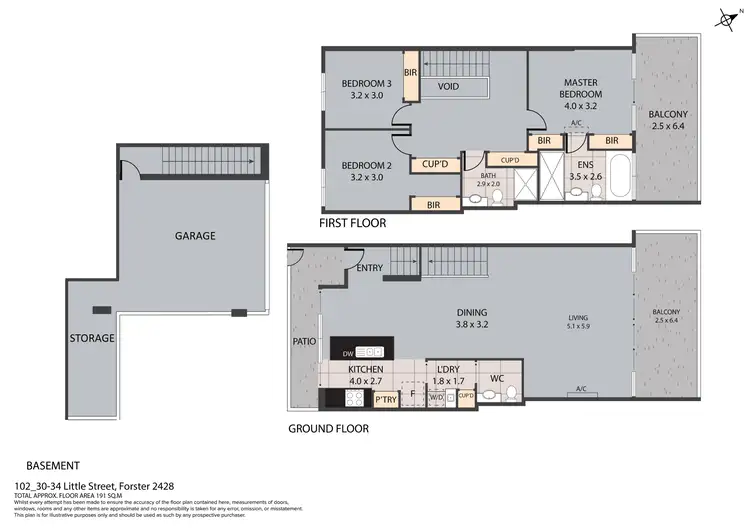 Floorplan of Homely unit listing, 102/30-34 Little Street, Forster NSW 2428