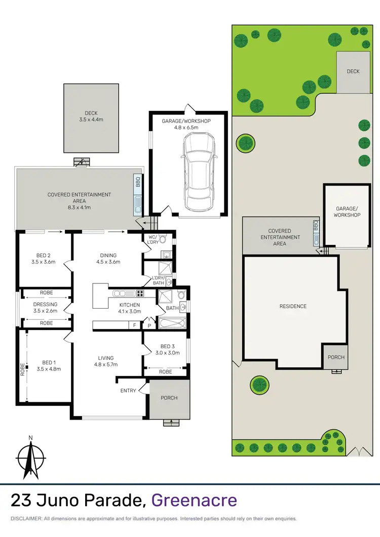 Floorplan of Homely house listing, 23 Juno Parade, Greenacre NSW 2190