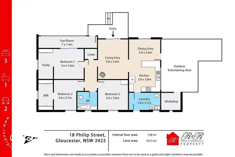 Floorplan of Homely house listing, 18 Philip Street, Gloucester NSW 2422