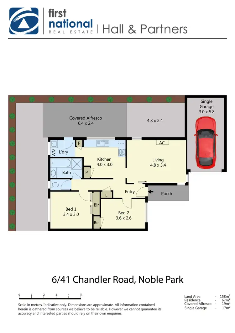 Floorplan of Homely unit listing, 6/41 Chandler Road, Noble Park VIC 3174