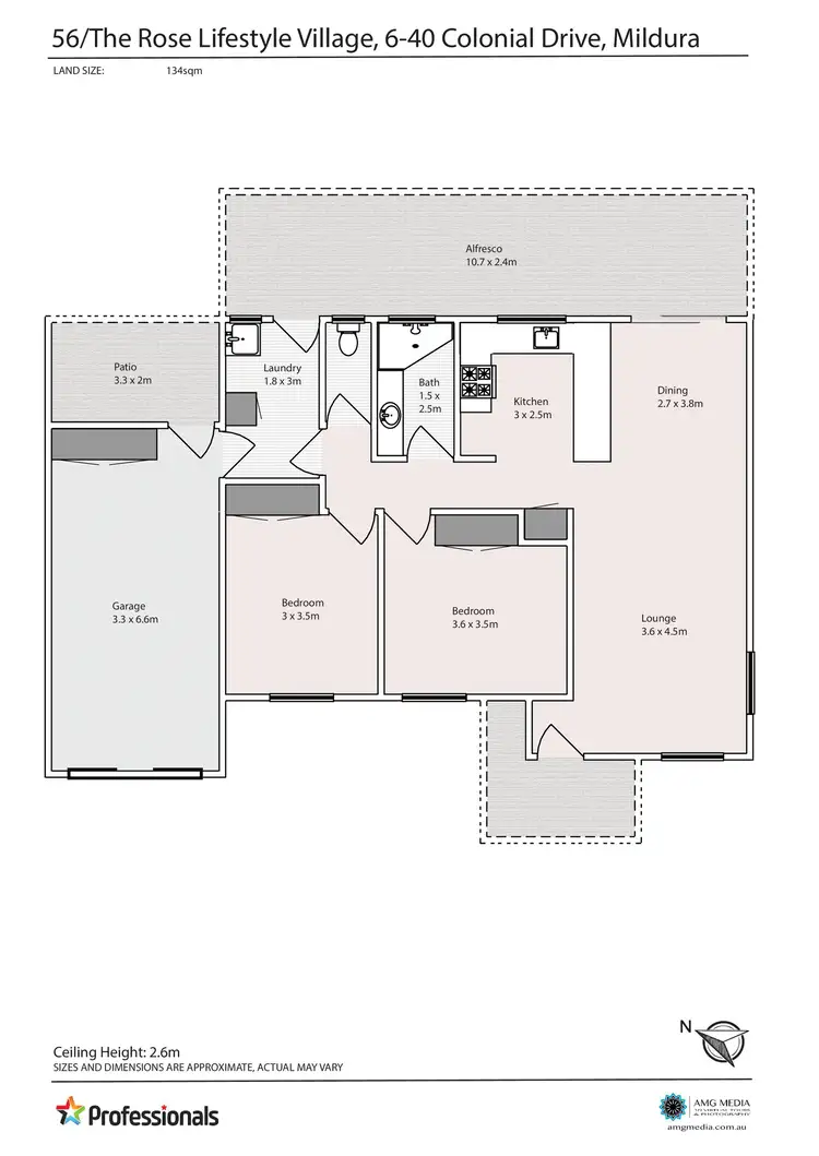 Floorplan of Homely unit listing, 56/6-40 Colonial Drive, Mildura VIC 3500