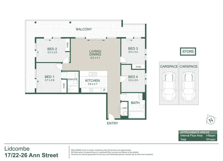 Floorplan of Homely apartment listing, 17/22-26 Ann Street, Lidcombe NSW 2141
