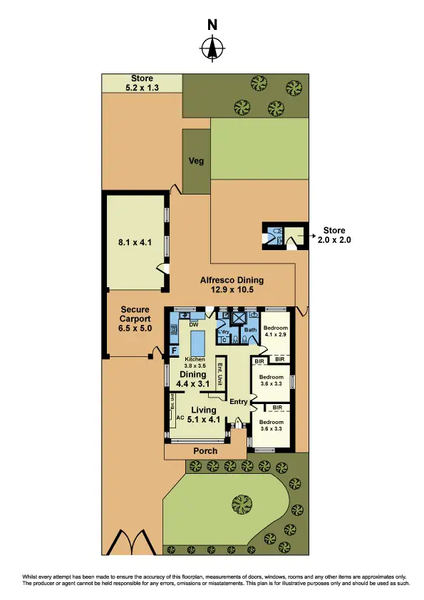 Floorplan of Homely house listing, 14 Oxford Street, Sunshine North VIC 3020
