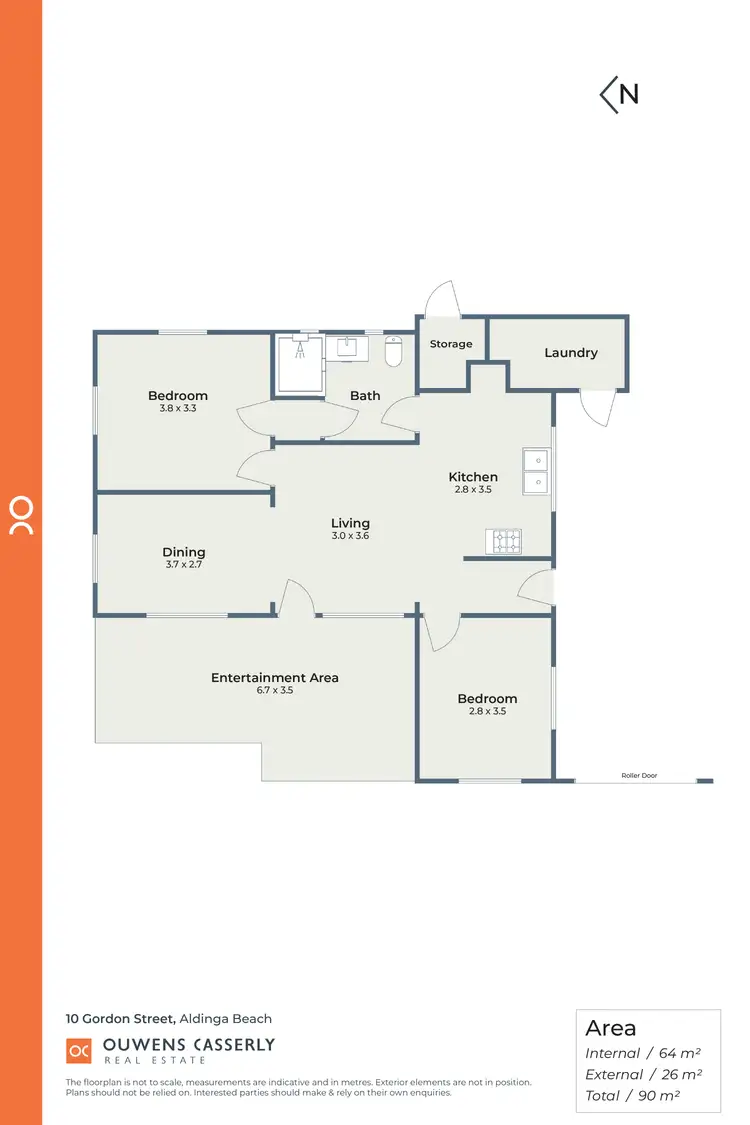 Floorplan of Homely house listing, 10 Gordon Street, Aldinga Beach SA 5173
