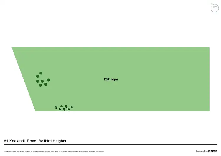 Floorplan of Homely land listing, 81 Keelendi Road, Bellbird Heights NSW 2325