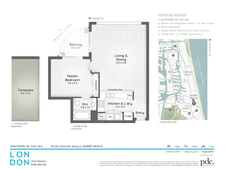 Floorplan of Homely unit listing, 10/28 Chairlift Avenue, Mermaid Beach QLD 4218