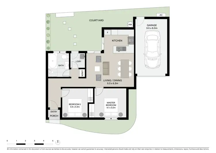 Floorplan of Homely unit listing, 2/2 Carnation Court, Norlane VIC 3214