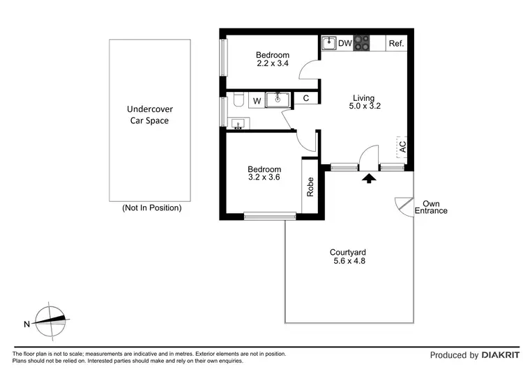 Floorplan of Homely apartment listing, 4/26 Wilmoth Street, Northcote VIC 3070