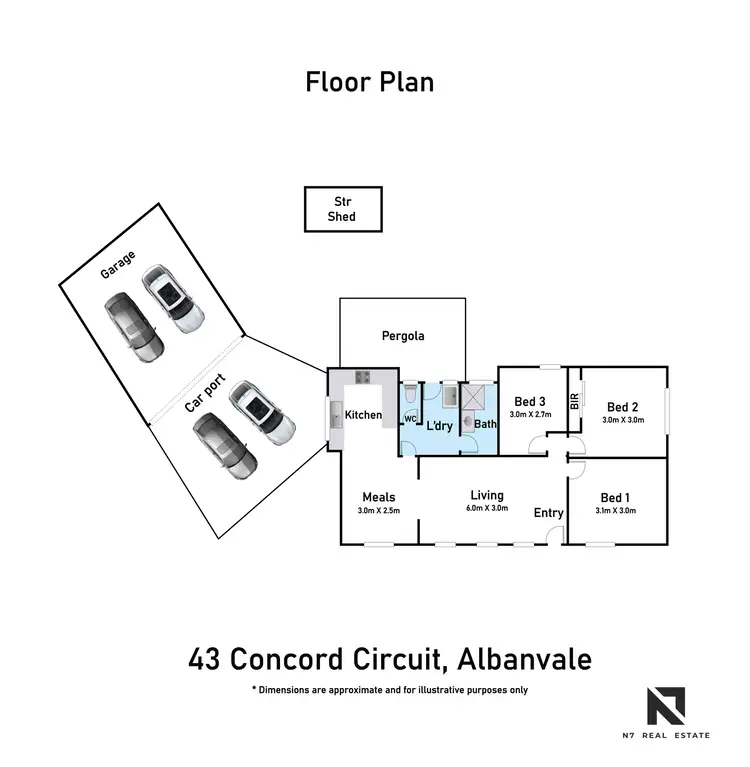 Floorplan of Homely house listing, 43 Concord Circuit, Albanvale VIC 3021